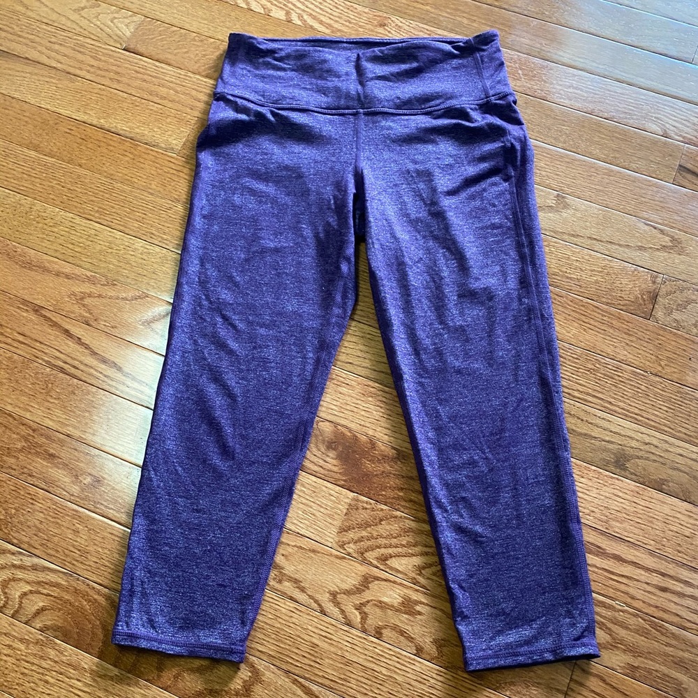Athleta Cropped Leggings Purple